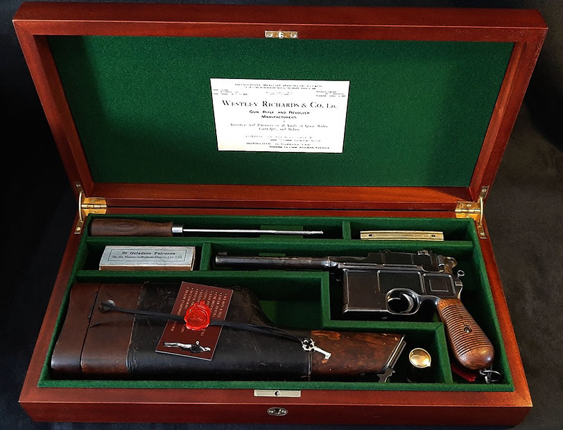 Mauser C96 Conehammer with Westley Richards Case.Prod.Ref.#3c